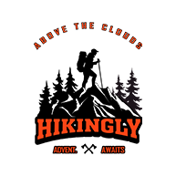 hikingly logo design by pixeel square